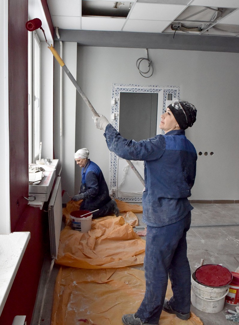 Строительная бригада АО &quot;Златмаш&quot; завершила ремонт помещения для фирменного магазина